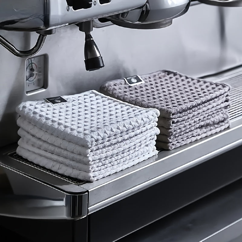 Microfiber Barista Towels Set of 4 Absorbent Quick-Dry Kitchen Cleaning Cloths