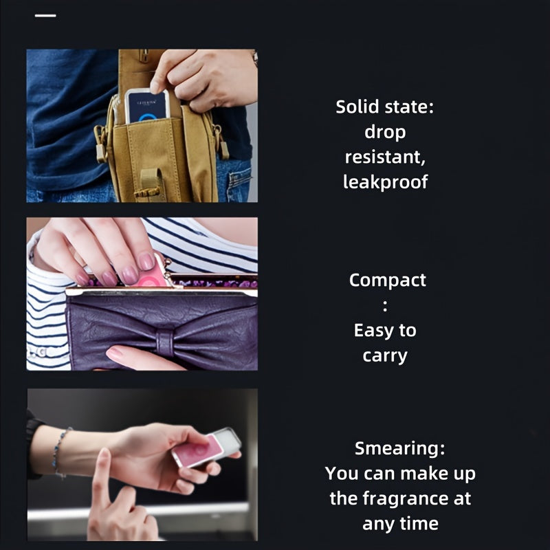 Solid Fragrance Stick for Men and Women Fresh Fruit Scent Long-Lasting Portable