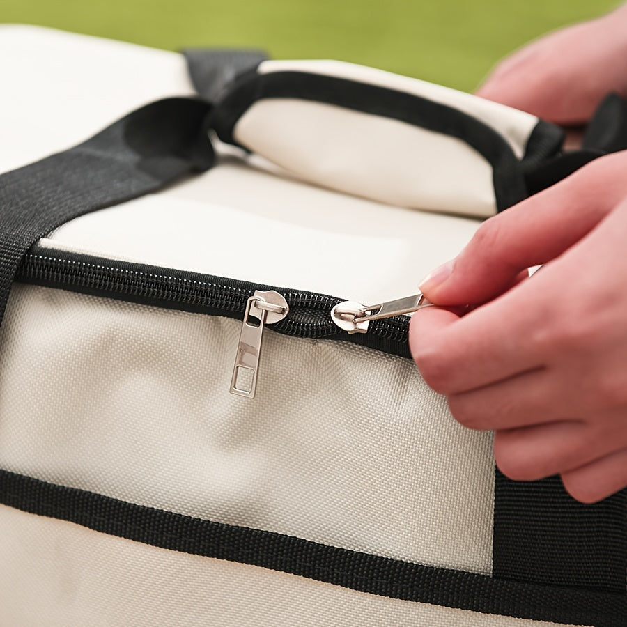 Portable Thermal Bento Bag for Food Delivery and Lunch, Large Capacity Insulated Tote