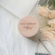 Коробка для памятных вещей с первого стрижки - Деревянная коробка для сбора волос и зубов - Контейнер для воспоминаний о рождении - Декор для дома и подарок