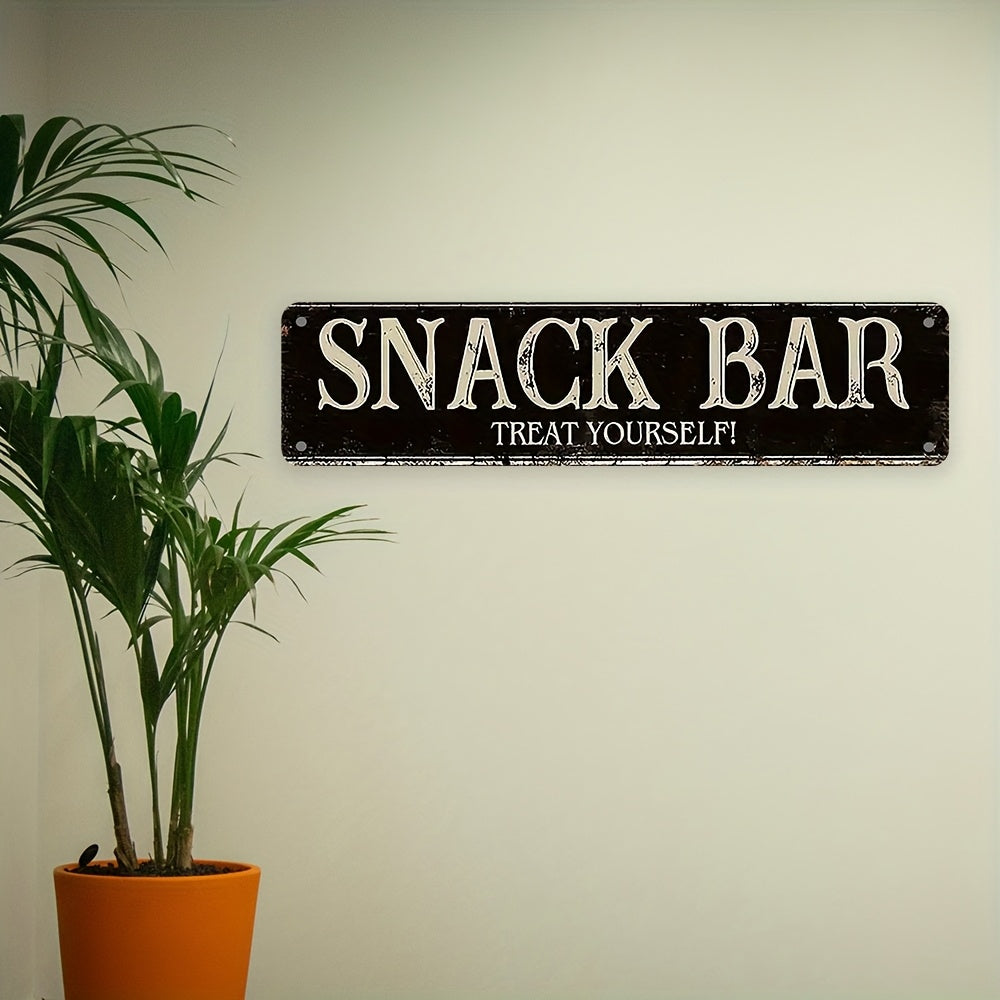 Vintage Bar Sign Metal Wall Art for Man Caves and Home Drinkeries 10x40 cm