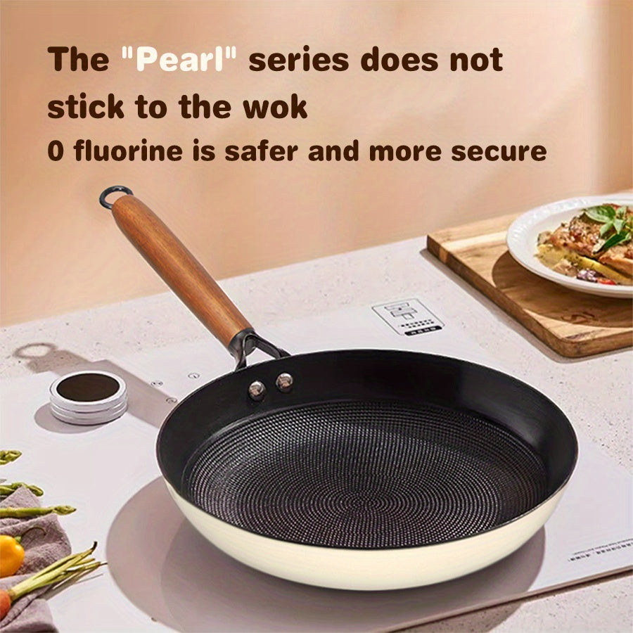 Антипригарная чугунная сковорода с плоским дном для индукционной газовой плиты, приготовление яиц, блинчиков