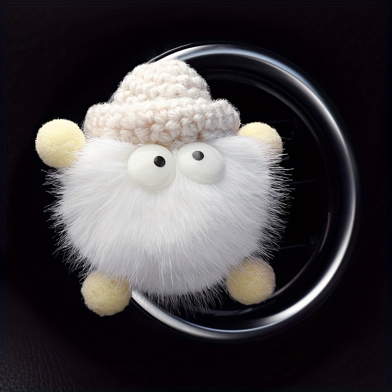 Автомобильный освежитель воздуха с ароматом персика, вязаная клипса на вентиляцию, украшение, длительная свежесть