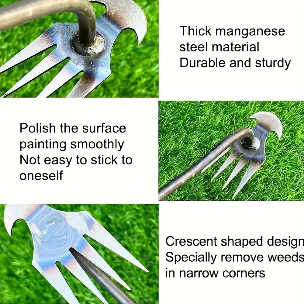 Stainless Steel Garden Weeding Rake and Shovel Set Rust-Resistant Durable Gardening Tools