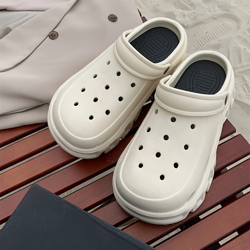 Women's Solid Color Mules & Clogs Breathable EVA Platform Slip-Ons