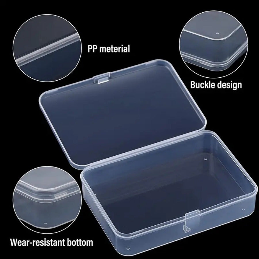 Clear Plastic Storage Boxes with Lids Set of 28 in 4 Sizes for Organization