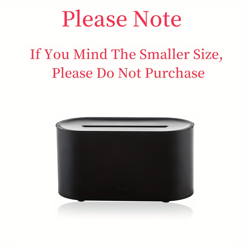 Flame Design USB Humidifier and Aromatherapy Diffuser with Night Light for Home and Office