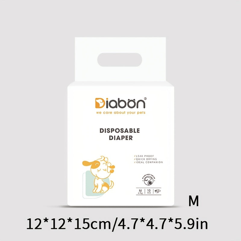 Dog Diapers Pack of 10 in Sizes S M L XL Polyester Safety and Physiological Pants