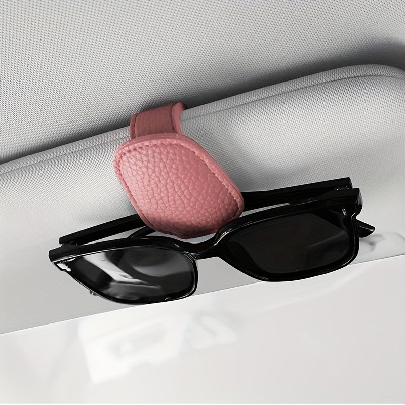 Avtomobil visorining shisha tutqich klipi PVC magnitli, tirnashoqsiz, qora, xavfsiz mos keladi