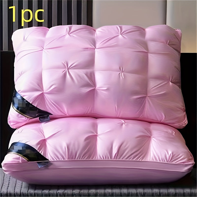 Almohada de soporte cervical 3D de lujo, hipoalergénica, lavable a máquina, fibra de poliéster