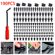 190pcs Auto Plastic Bumper Clips Fixing Nail Kit Car Body Rivets Fasteners