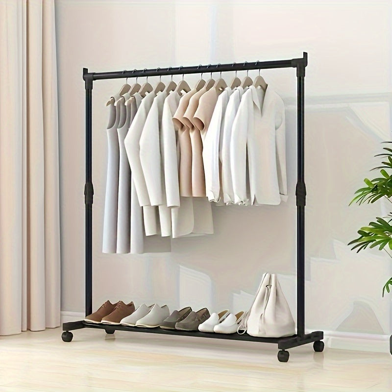 Ko'p maqsadli Metall Kiyim Tashuvchisi, Uy va Tashqi joylar uchun Portativ Quruq Hanger, Samarali Yotoqxona Tashkiliy, Oddiy Montaj, Ichki yoki Tashqi foydalanish uchun mos, Ko'p maqsadli Quruq yechimlar.