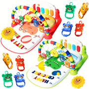 Infant Play Gym with Music and Piano Educational Activity Center for Ages 0-3 Polyester Mixed Color