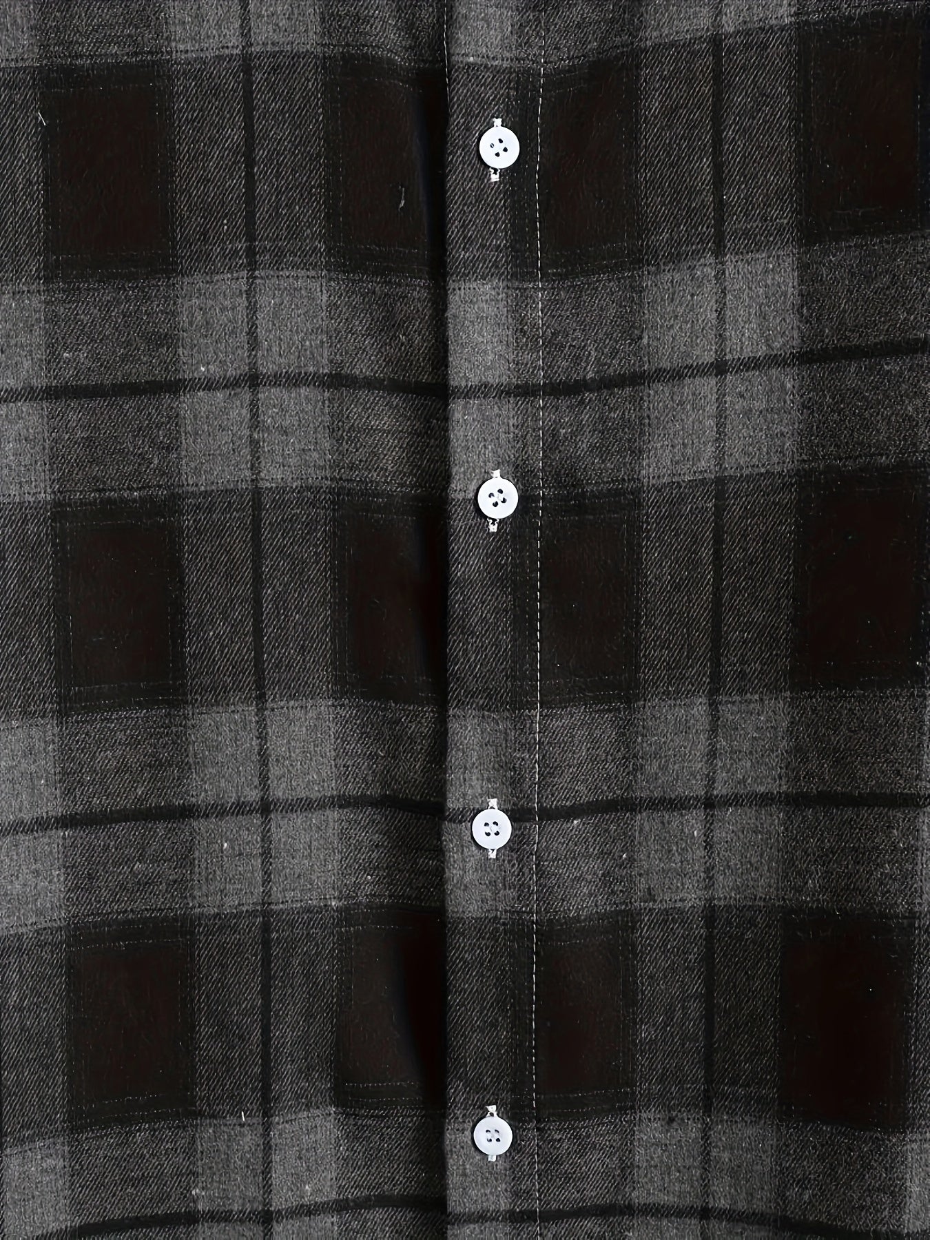 Erkaklar uchun tasodifiy tekis to'qimalar, katta o'lchamdagi uzun qo'lqonli tugmachali ko'ylak, kundalik kiyim va biznes kiyimlari uchun.