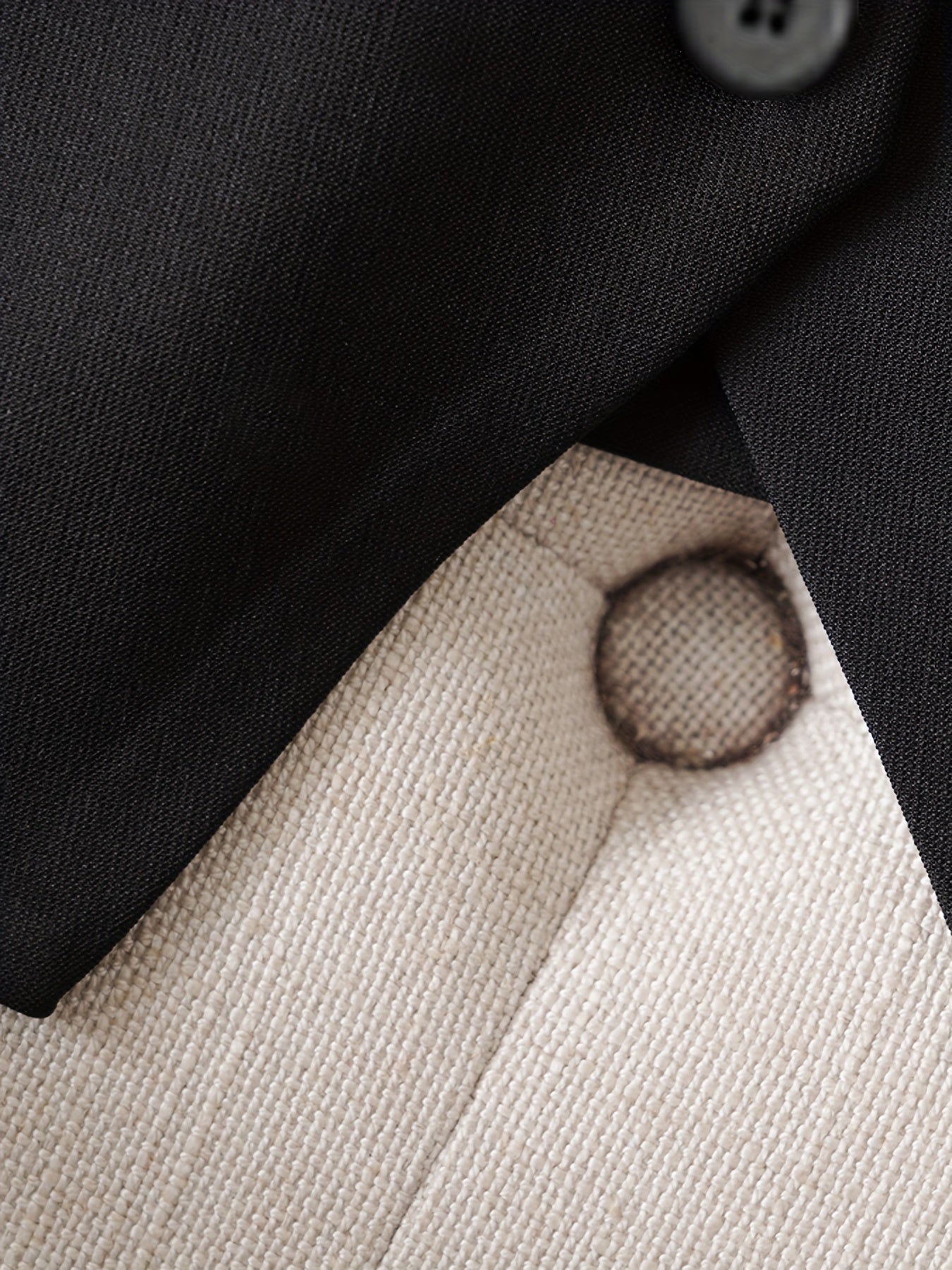 Women's Black Sleeveless V-Neck Woven Polyester Vest for Office and Casual Wear