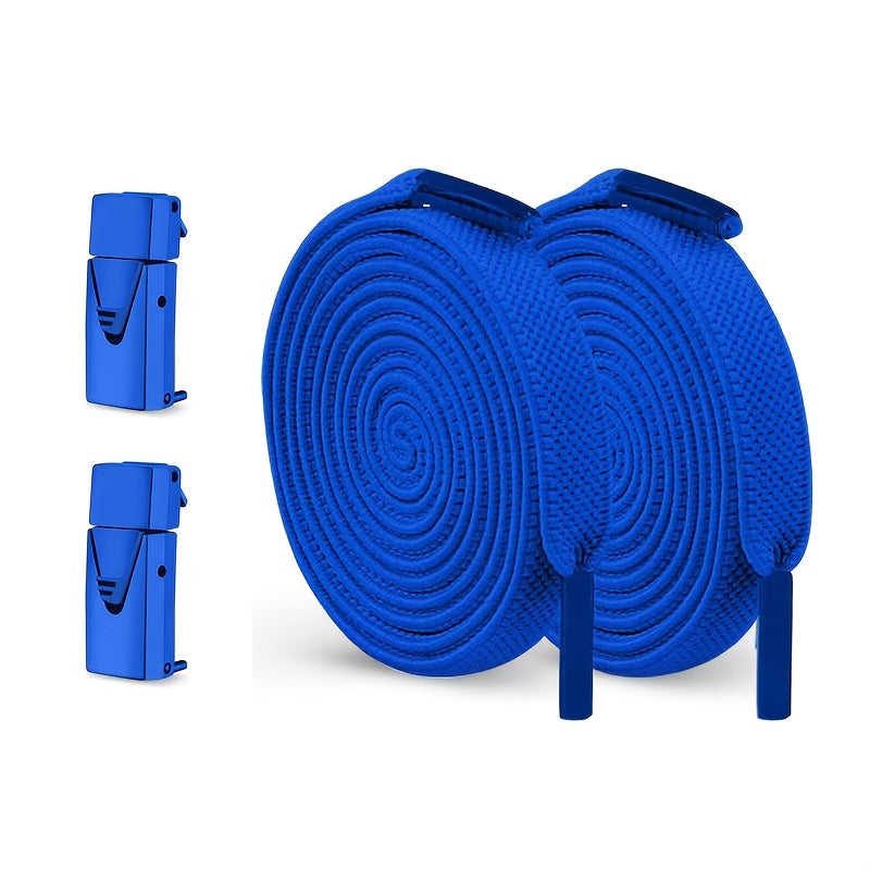 2-Pack Elastic No-Tie Shoe Laces for Sports and Casual Shoes