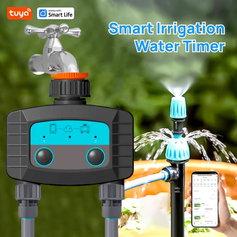 Graffiti Smart Sprinkler Timer - bu avtomatik o'simlik sug'orish tizimi va masofadan boshqarish pultiga ega simsiz bog' sug'orish nazoratchisi. U sozlanadigan klapan kalitini, sug'orish nozzle'ini o'z ichiga oladi.