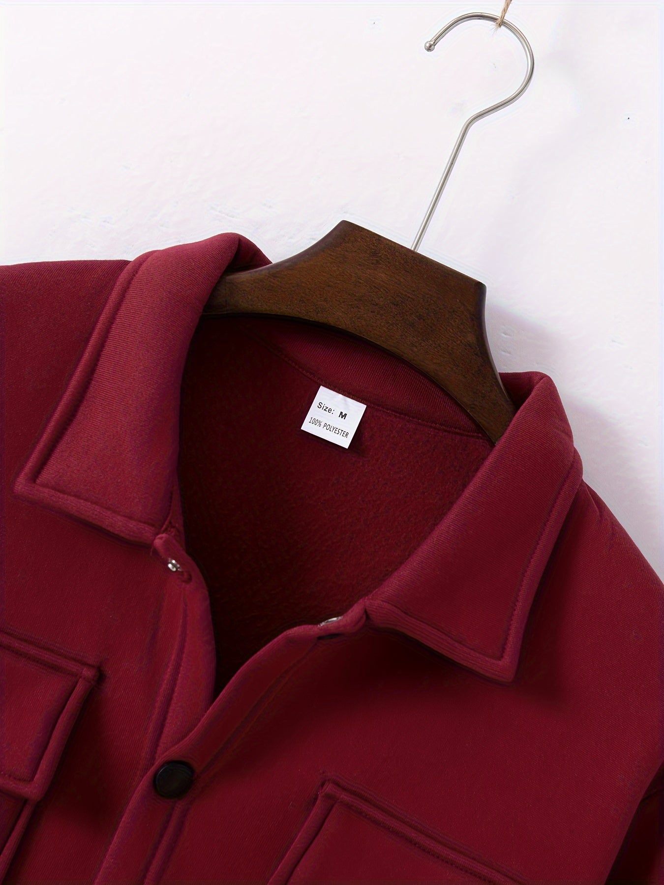 Fleece Hoodie and Pants Set for Men Casual Fall Winter Polyester Solid