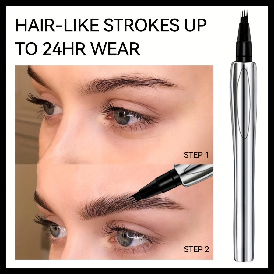 Lápiz de cejas impermeable y resistente al sudor para mujer en 3 tonos de larga duración