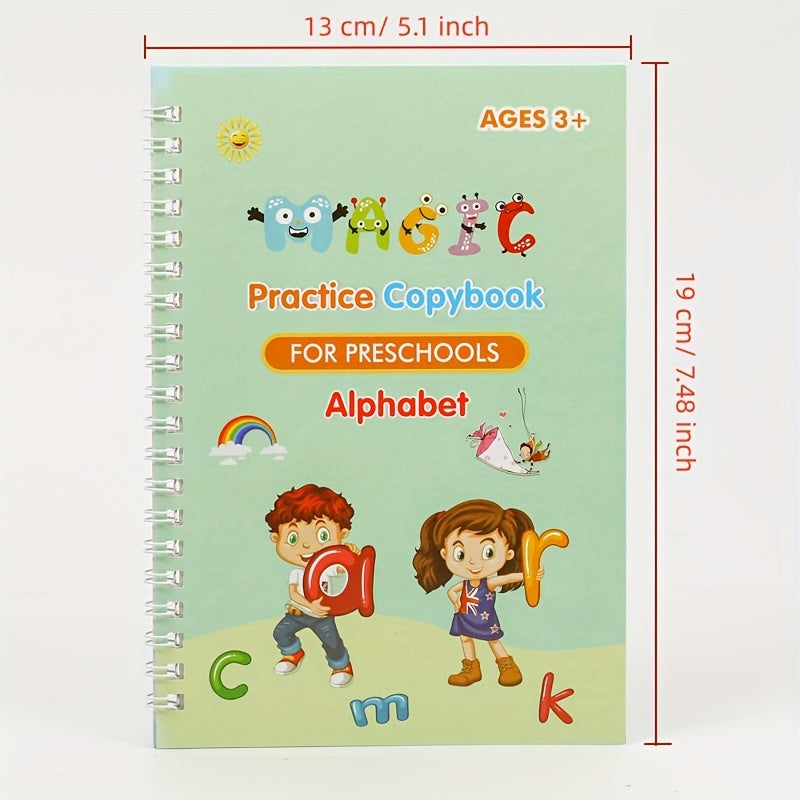 Children's Handwriting Practice Books Set of Four for Kids Age 3 Plus