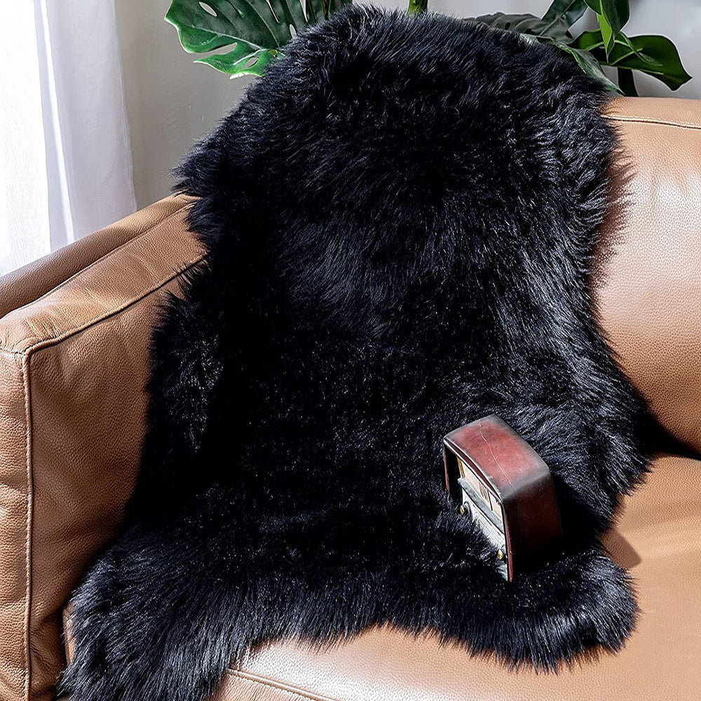 Alfombra de pelo sintético suave y acogedora con estampado de animales para sala de estar, dormitorio y sofá