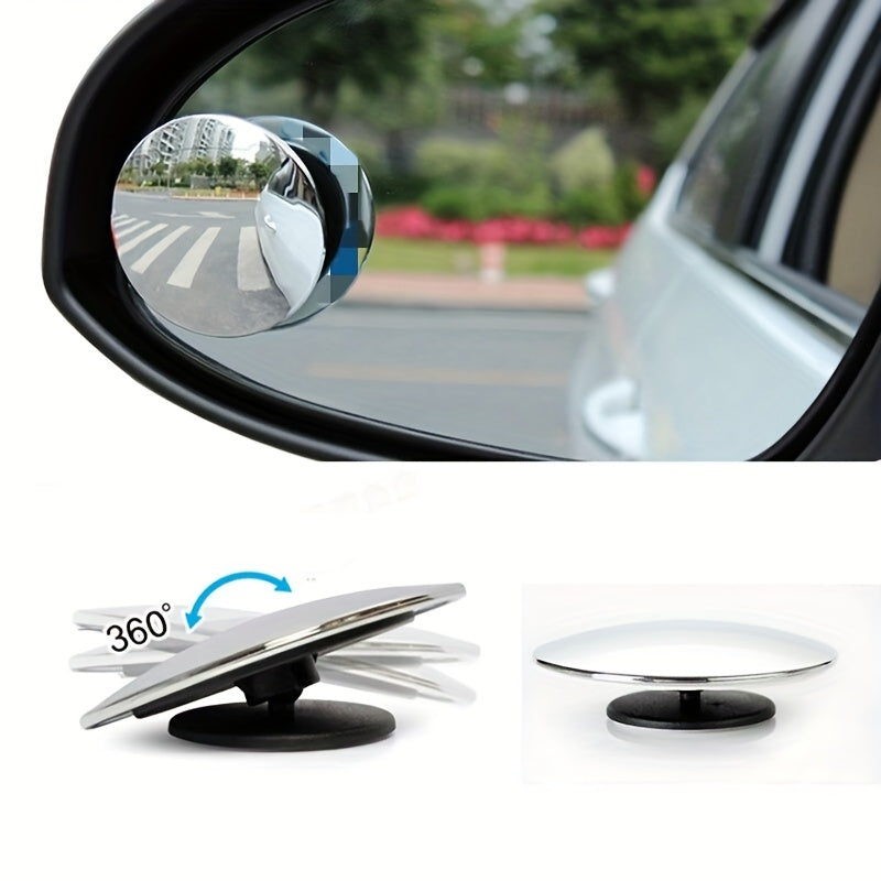2pcs Universal HD Round Blind Spot Mirrors Car Side Rear View Wide Angle