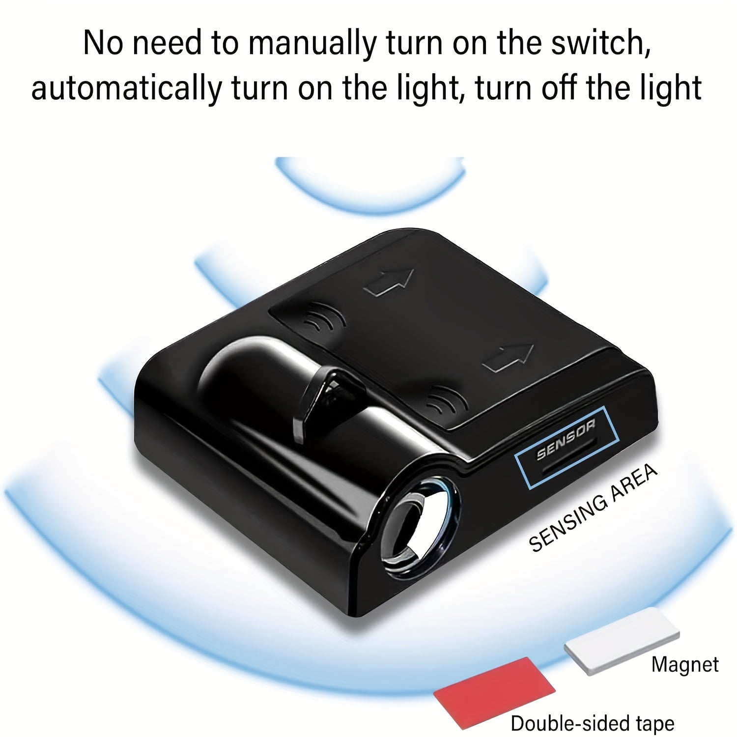 Luces de bienvenida de 2 puertas, proyector de logotipo de coche, universal, fácil de instalar