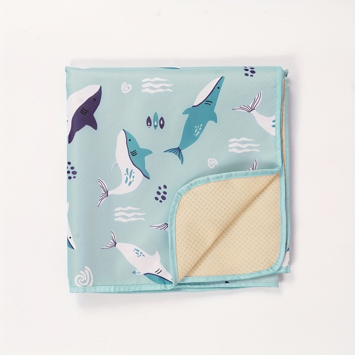 Waterproof Baby Floor Mat for Spills and Messes 43x43 Inches Non-Slip Washable Toddler Play Mat