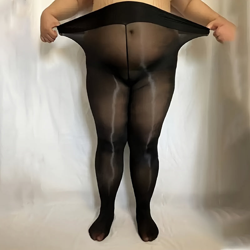 Plus Size Sheer Pantyhose for Women High Elastic Slimming Aurora Tights
