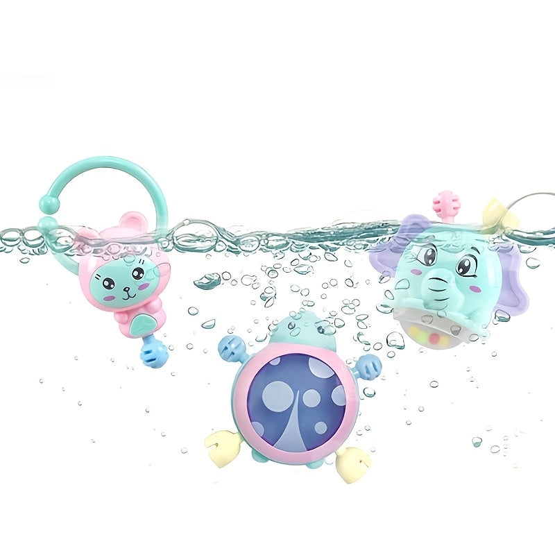 Baby Rattle Toys for 3M+ Children Educational Chewing Set with Storage Box in Mixed Color