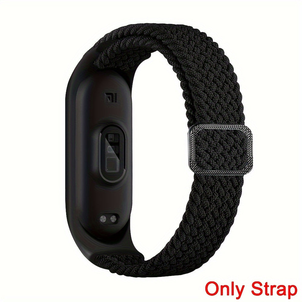 Nylon Braided Watch Strap with Adjustable Buckle for Xiaomi Mi Band 3 4 5 6 7 8 9