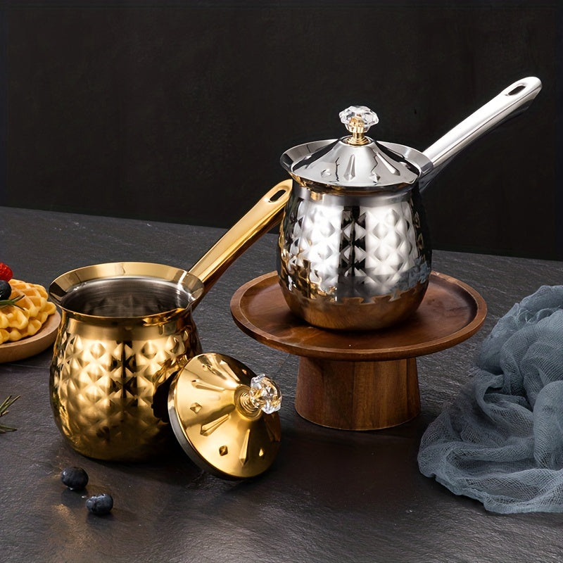 Stainless Steel Latte Cup with Pointed Mouth for Heating Milk and Coffee