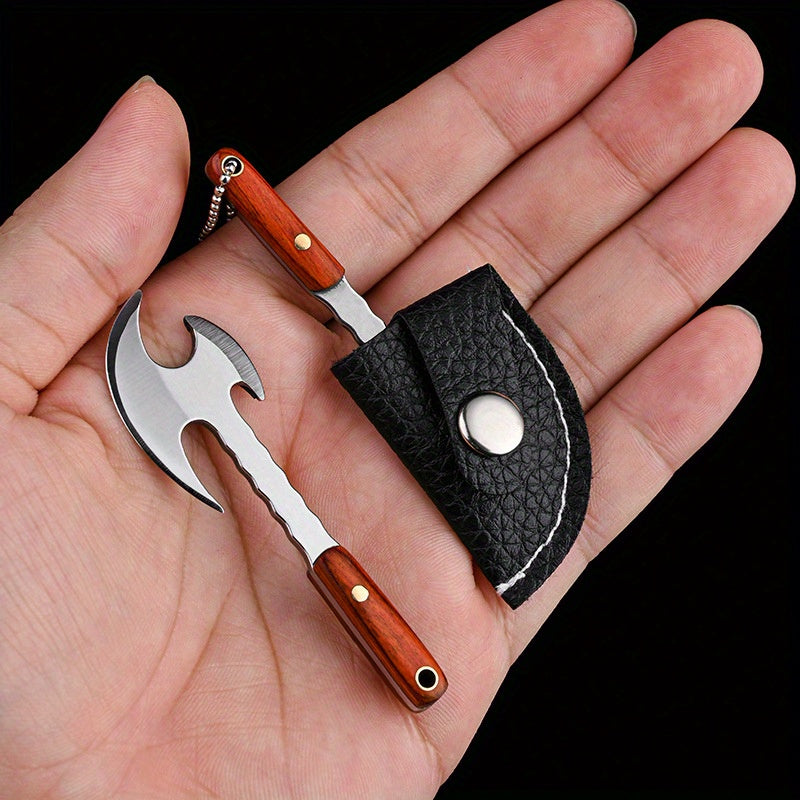 Men's Outdoor Keychain Tool Mini EDC Knife Small Kitchen Use Compact Black