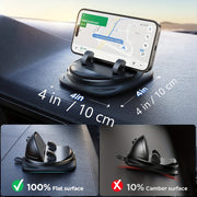 Adjustable Silicone Car Phone Holder Dashboard Mount 360° Rotatable Non-Slip