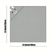 Personalized Cartoon Animal Bath Towel Blanket Soft Polyester Gray Pink Blue Gift