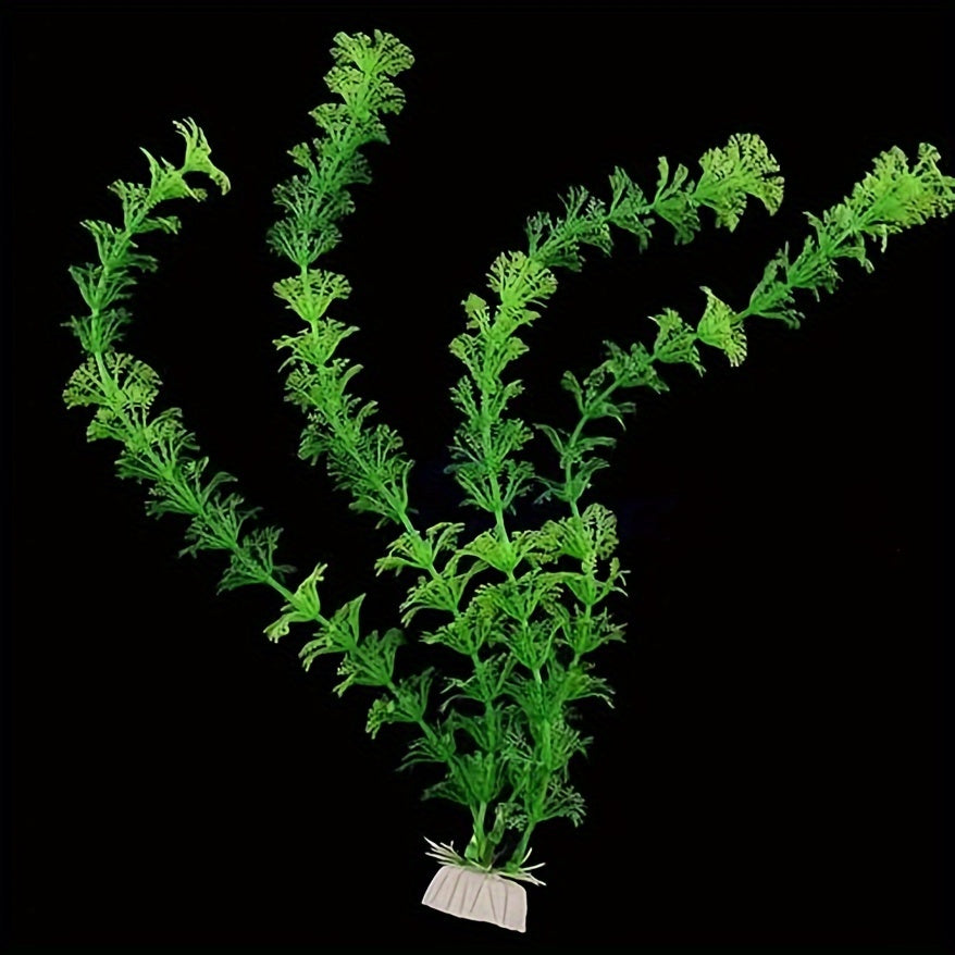 Artificial Aquarium Plants PVC Fake Fish Tank Landscaping Green Underwater Decor
