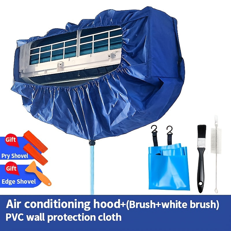 Thickened Air Conditioner Cleaning Hood with Water Collection Bag Universal Size 1.5P No Electricity