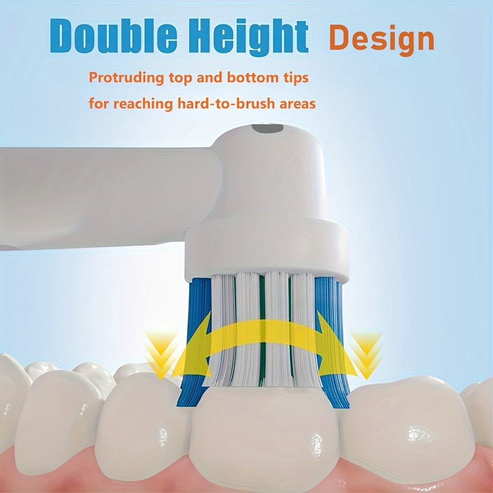 Elektr tish cho'tkalar uchun 16 dona almashtirish tish cho'tkasi boshli, 500-8000 seriyali Sensitive va Professional Care bilan mos keladi