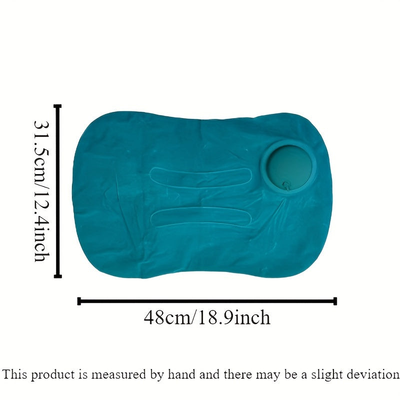 Inflatable Travel Pillow for Camping and Car Sleep Lightweight Compact Soft Cover