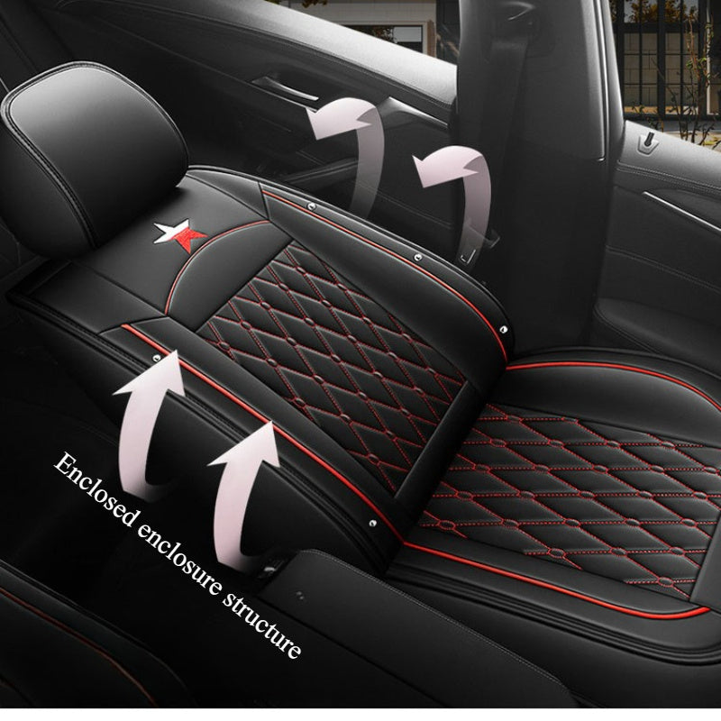 Universal Full Coverage SUV Seat Covers Waterproof Durable Black