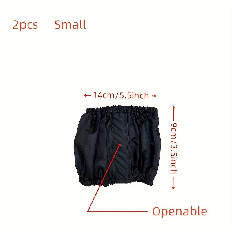 Juego de 2 fundas de poliéster para ruedas de cochecito infantiles, a prueba de polvo y fáciles de limpiar