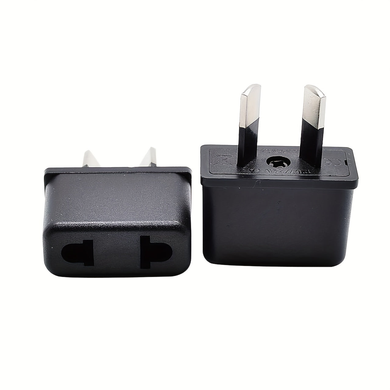 Adaptador de corriente con pasador de ranura estándar de Australia y Nueva Zelanda 220-240V negro para viaje, enchufe de pared