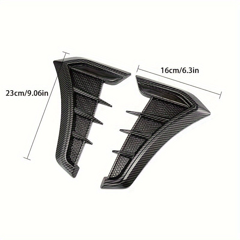 Juego de 2 pegatinas universales para guardabarros de automóviles, adhesivos decorativos para modificación de coches
