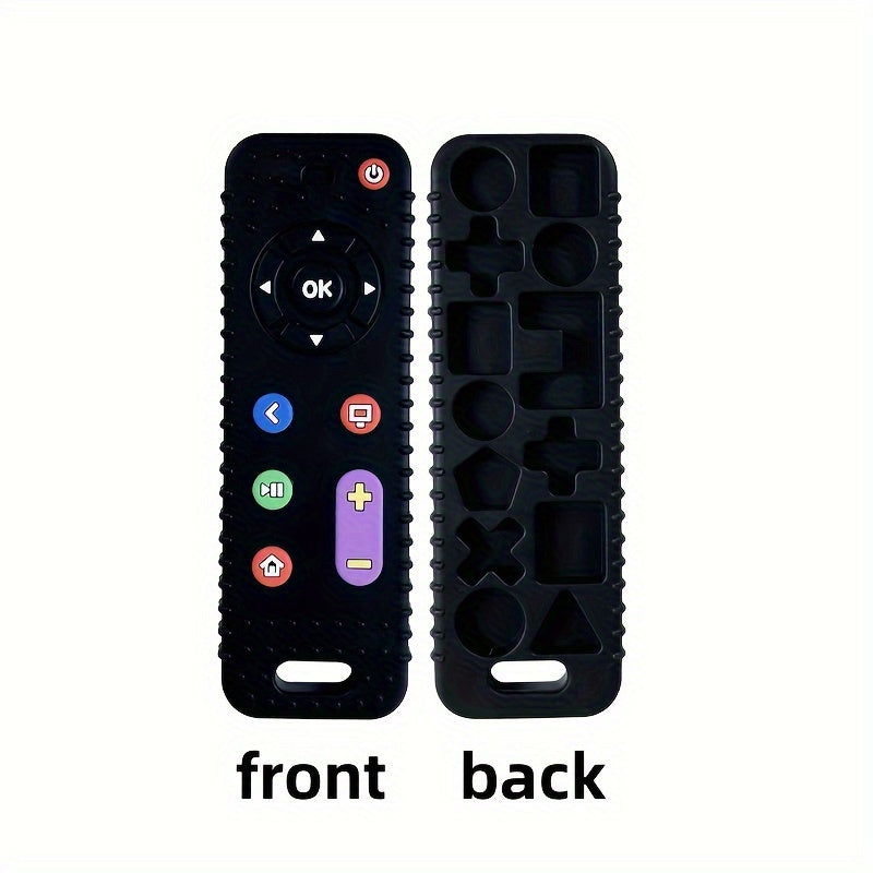 Kichkina tishlagich o'yinchoq to'plami Silikon yumshoq TV pulti va o'yin mashinasi ta'limiy o'yinchoq