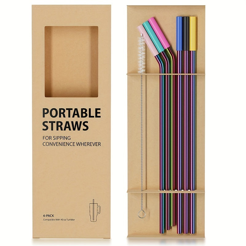 Halloween Themed Stainless Steel Water Bottles Set with BPA-Free Straws and Fun Lids 6 Pack