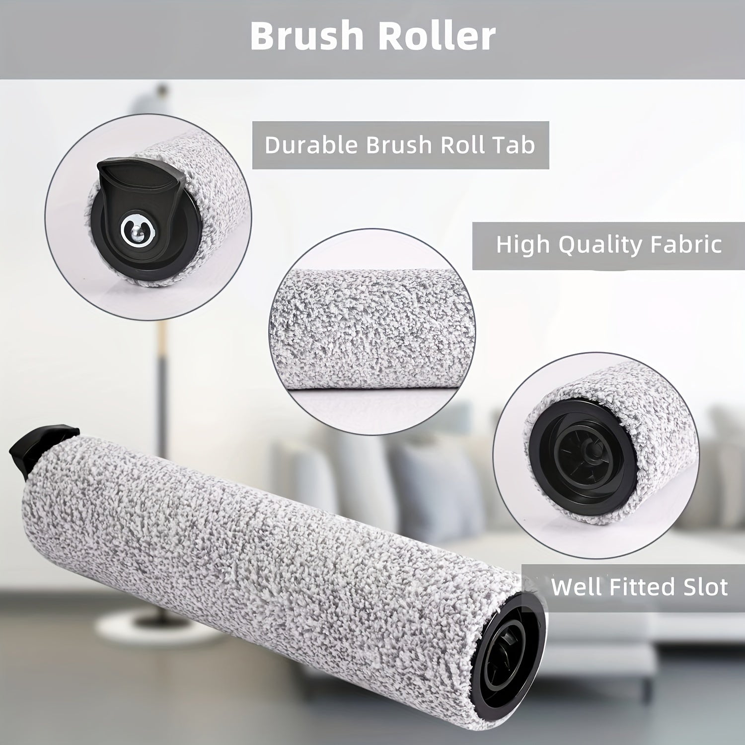 Accesorios para limpiador de suelos húmedo y seco, cepillo de rodillo suave, filtro HEPA, piezas de repuesto