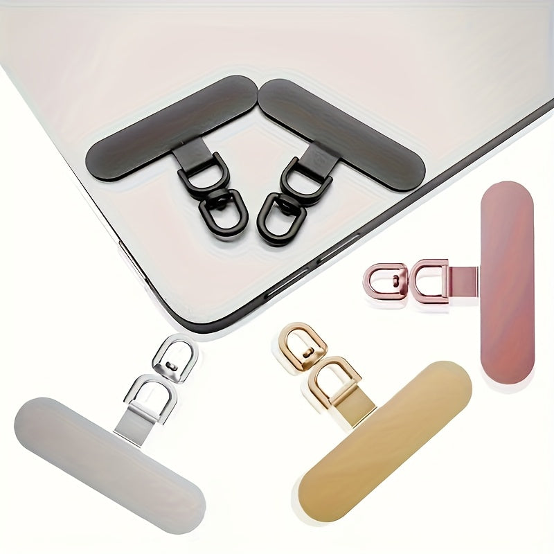 Universal 360° Rotating Phone Lanyard Hooks Set 2 or 4 Pack Stainless Steel