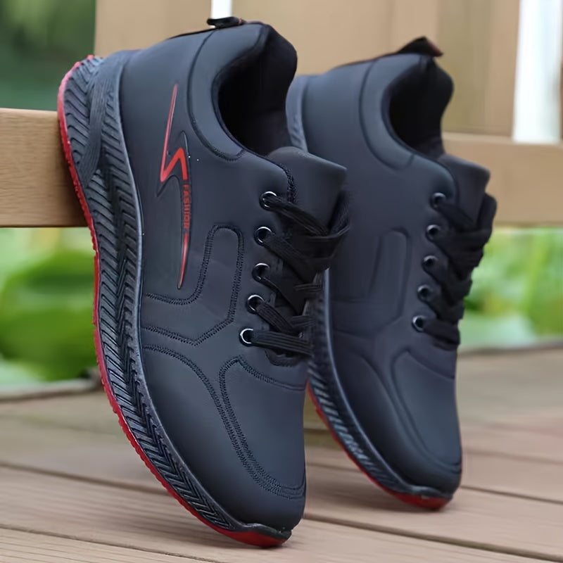 Men's Casual Sports Shoes Non-Slip Soft Sole Rubber Upper All-Season Sneakers