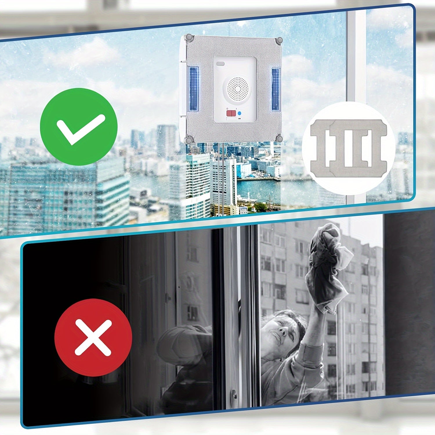 10 ta takror foydalaniladigan mikrotoʻlqinli tozalash mato toʻplami, deraza vakuum tozalagich uchun