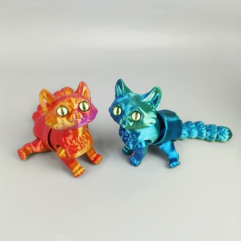 Fantasy Cat Figurine with Articulated Joints No Electricity Required Gift for Occasions